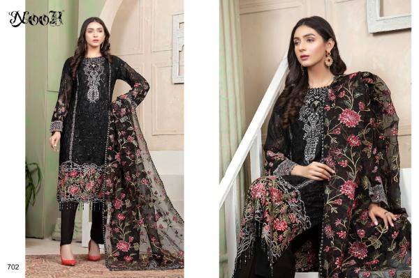 Noor Ramsha 3 Georgette Designer Embroidery Pakistani Salwar 